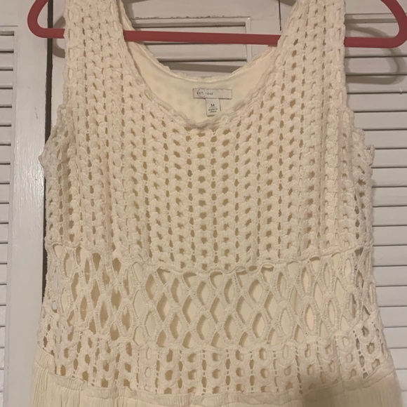 Womens Sz Medium Grecian Style Maxi dress Ivory - Picture 3 of 4